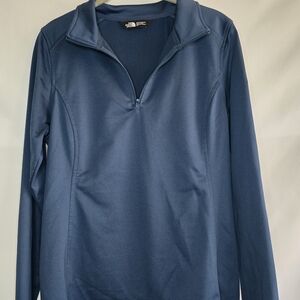The North Face Navy Blue/Green Quarter-Zip Pullover